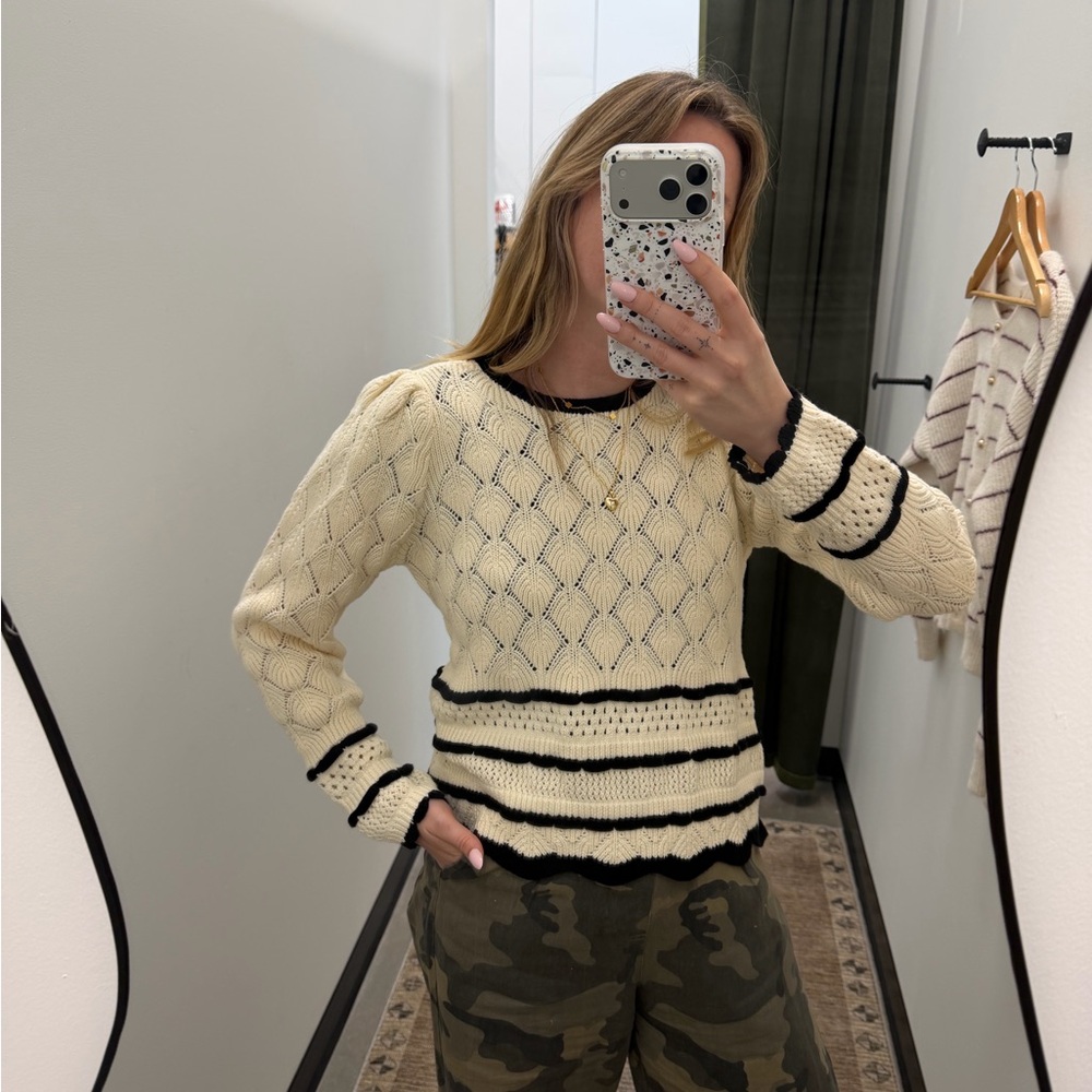 Aaron & Amber Cotton Knit Sweater